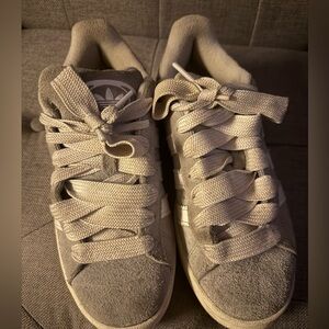 Adidas Women's Gray Suede Sneakers